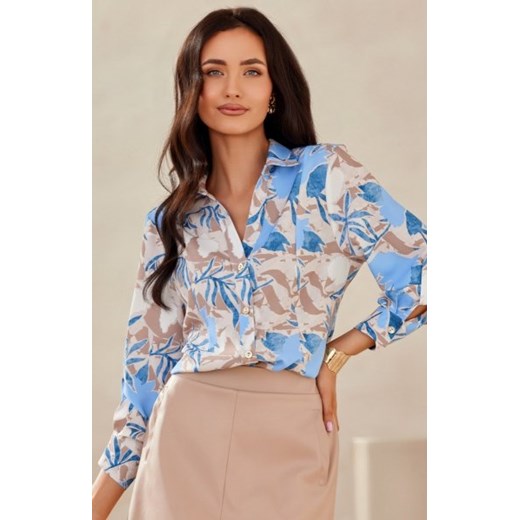 Anvien koszula damska w roślinny print 04F ze sklepu intimiti.pl w kategorii Koszule damskie - zdjęcie 187882350
