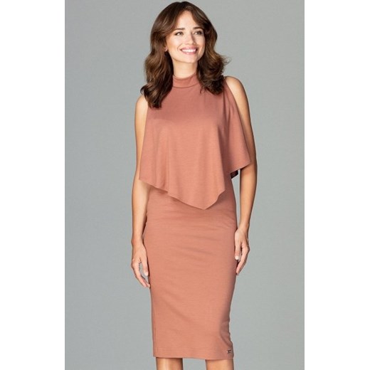Lenitif K480 sukienka brązowa ze sklepu intimiti.pl w kategorii Sukienki - zdjęcie 187888402