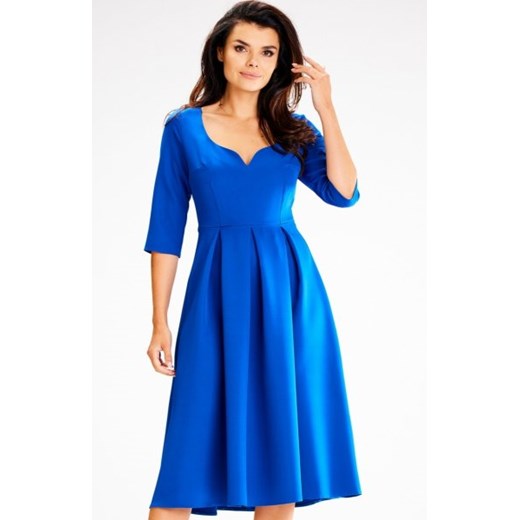 Awama A598 rozkloszowana sukienka chabrowa ze sklepu intimiti.pl w kategorii Sukienki - zdjęcie 187888430