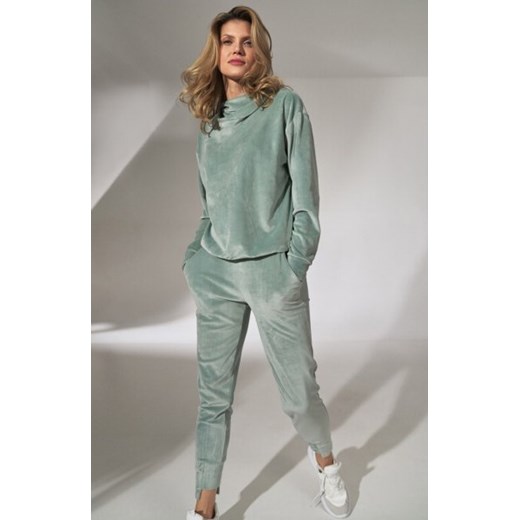 Figl M746 miętowe spodnie damskie ze sklepu intimiti.pl w kategorii Spodnie damskie - zdjęcie 187888812
