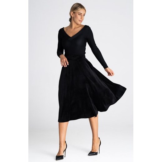 Figl M964 czarna spódnica damska ze sklepu intimiti.pl w kategorii Spódnice - zdjęcie 187889561