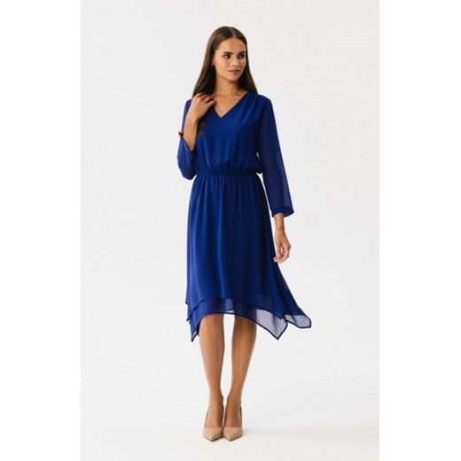 Stylove S354 sukienka warstwowa szyfonowa chabrowa ze sklepu intimiti.pl w kategorii Sukienki - zdjęcie 187889780