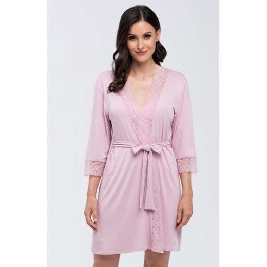 Babella Jane różowy szlafrok ze sklepu intimiti.pl w kategorii Szlafroki damskie - zdjęcie 187890180