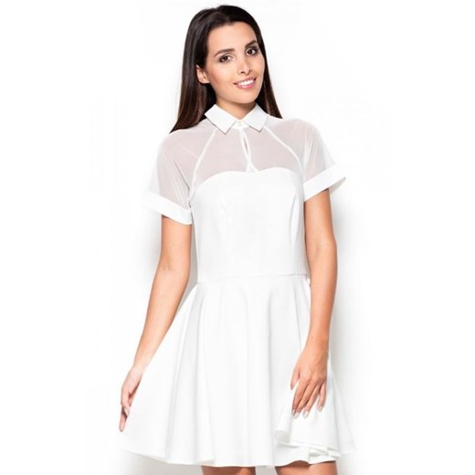 Katrus K399 sukienka ecru ze sklepu intimiti.pl w kategorii Sukienki - zdjęcie 187890291