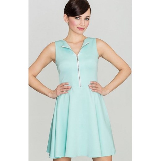 *Katrus K098 sukienka rozkloszowana miętowa ze sklepu intimiti.pl w kategorii Sukienki - zdjęcie 187890374