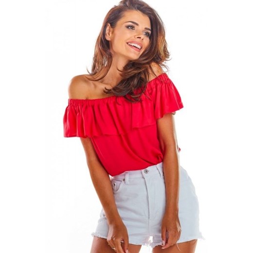 Bluzka hiszpanka fuksja A288 ze sklepu intimiti.pl w kategorii Bluzki damskie - zdjęcie 187890401