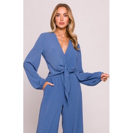 Moe krótka bluzka jeansowa M861 ze sklepu intimiti.pl w kategorii Bluzki damskie - zdjęcie 187890644