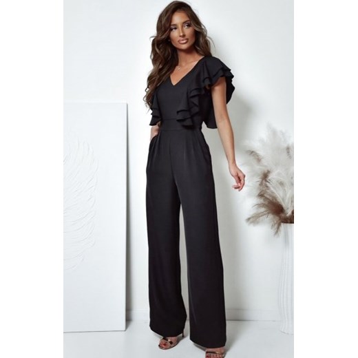 Duet czarny kombinezon falbana ze sklepu intimiti.pl w kategorii Kombinezony damskie - zdjęcie 187890810
