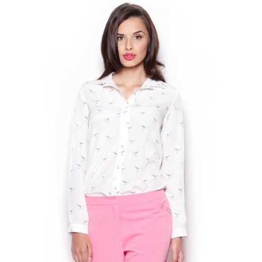 Figl M284 koszula ecru ze sklepu intimiti.pl w kategorii Koszule damskie - zdjęcie 187890954