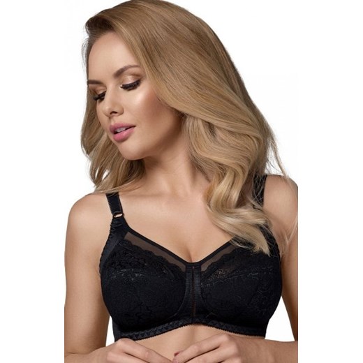 Azal 024 biustonosz półusztywniany czarny ze sklepu intimiti.pl w kategorii Biustonosze - zdjęcie 187892283