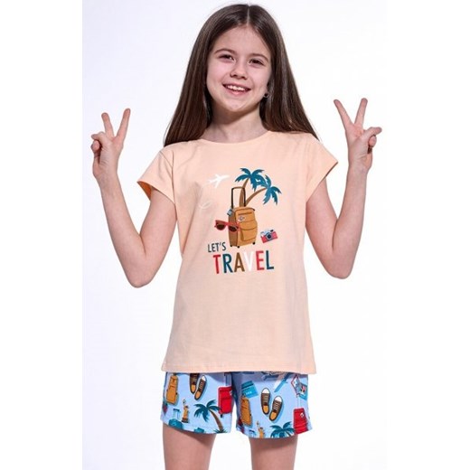 Cornette Kids Girl 787/110 Travel piżama dziewczęca ze sklepu intimiti.pl w kategorii Piżamy dziecięce - zdjęcie 187892401