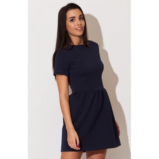 Katrus K147 sukienka niebieska pikowana ze sklepu intimiti.pl w kategorii Sukienki - zdjęcie 187892732