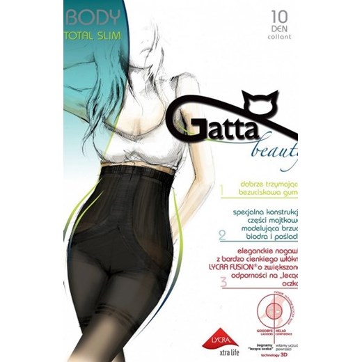 Gatta Body Total Slim Fusion 5XL rajstopy damskie ze sklepu intimiti.pl w kategorii Rajstopy - zdjęcie 187893040