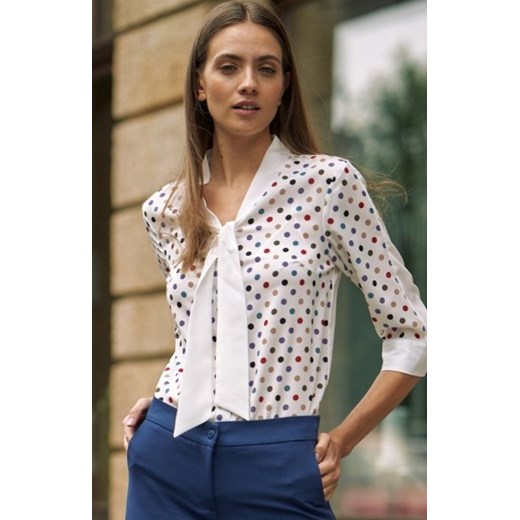 Nife bluzka damska z wiązaniem B140 ze sklepu intimiti.pl w kategorii Koszule damskie - zdjęcie 187893213