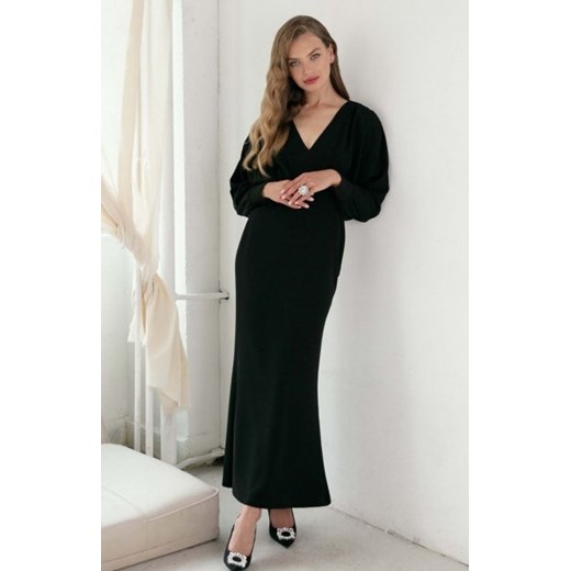 Makover K143 czarna maxi sukienka ze sklepu intimiti.pl w kategorii Sukienki - zdjęcie 187893952