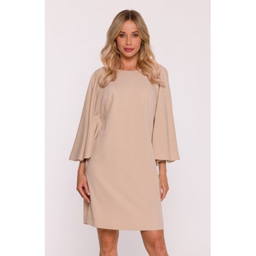 Stylove S426 sukienka z rękawami kimonowymi beżowa ze sklepu intimiti.pl w kategorii Sukienki - zdjęcie 187894274