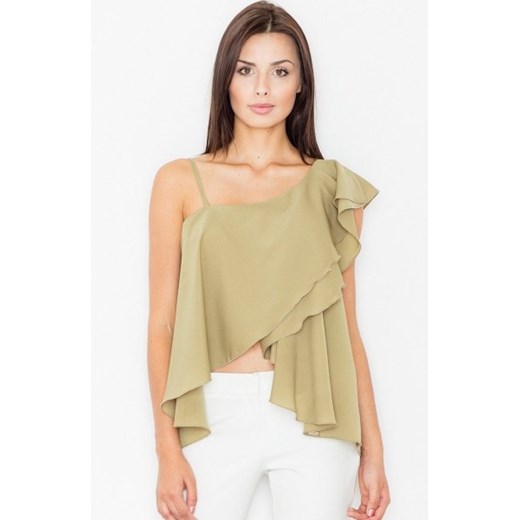 Figl M479 bluzka oliwkowa ze sklepu intimiti.pl w kategorii Bluzki damskie - zdjęcie 187894291
