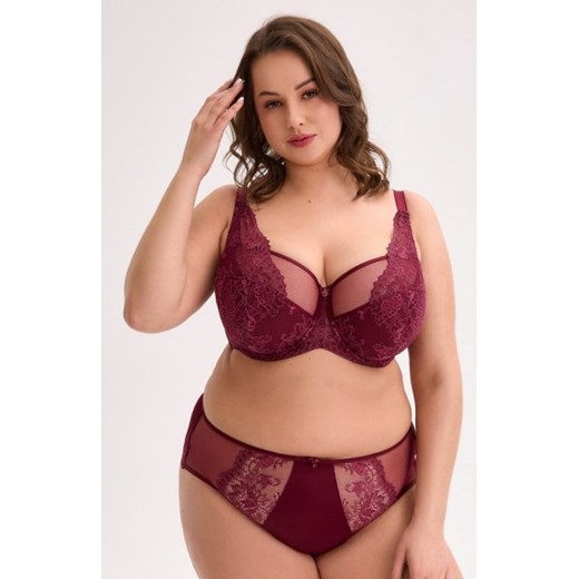 Gaia BSM 1313 Jovana Maxi bordowy biustonosz semi soft ze sklepu intimiti.pl w kategorii Biustonosze - zdjęcie 187895360