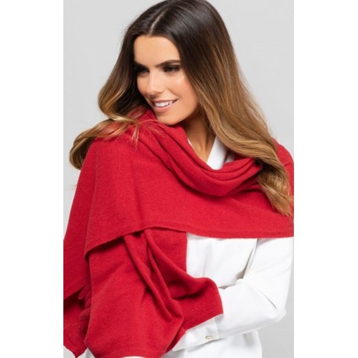 Kamea 01 szalik wełniany czerwony ze sklepu intimiti.pl w kategorii Szaliki i chusty damskie - zdjęcie 187895503