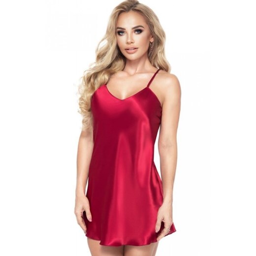 Irall Aria II koszulka satynowa bordowa ze sklepu intimiti.pl w kategorii Koszule nocne - zdjęcie 187895684