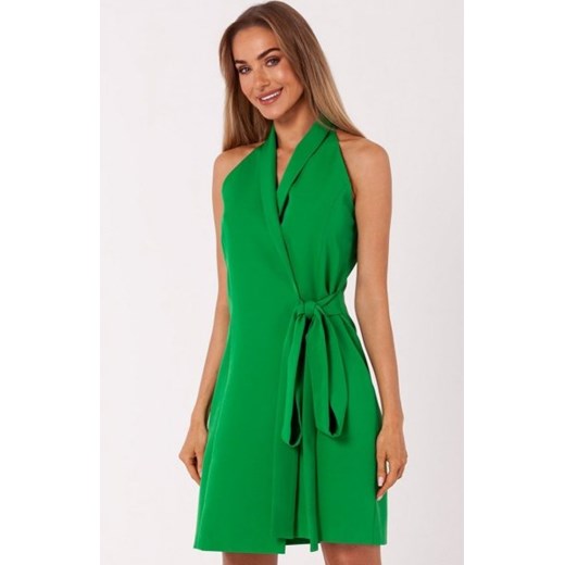 Moe M747 zielona sukienka żakietowa ze sklepu intimiti.pl w kategorii Sukienki - zdjęcie 187895723