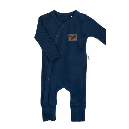 Granatowy pajac prążek ze sklepu intimiti.pl w kategorii Pajacyki - zdjęcie 187895854