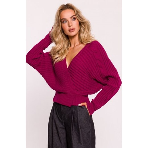 Moe krótki sweterek różowy M809 ze sklepu intimiti.pl w kategorii Swetry damskie - zdjęcie 187895913