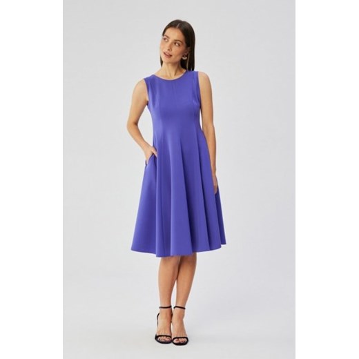 Stylove S358 sukienka rozkloszowana bez rękawów fioletowa ze sklepu intimiti.pl w kategorii Sukienki - zdjęcie 187897144