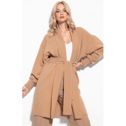 *Kaszmirowy sweter z wiązaniem Fobya F1120 ze sklepu intimiti.pl w kategorii Swetry damskie - zdjęcie 187897172