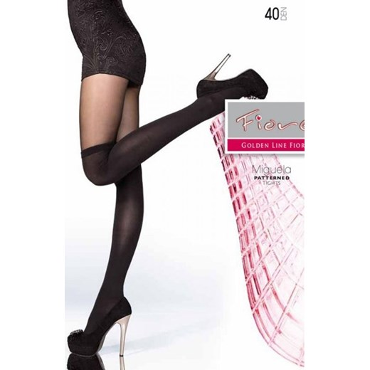 Fiore Miguela 40 den rajstopy wzorzyste ze sklepu intimiti.pl w kategorii Rajstopy - zdjęcie 187897273