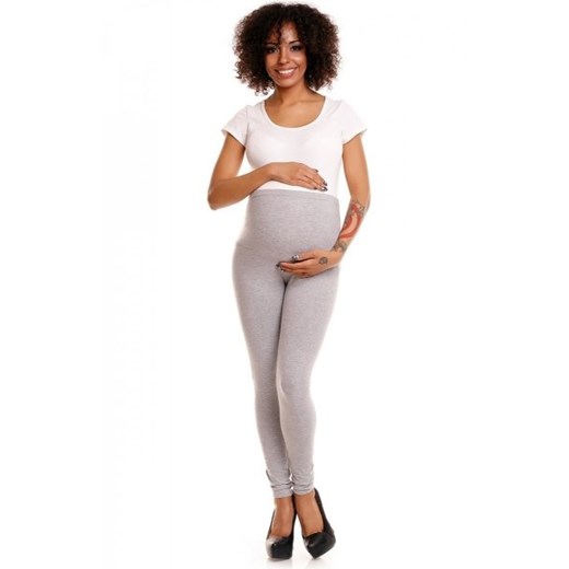 Bawełniane legginsy ciążowe szare 1469B ze sklepu intimiti.pl w kategorii Spodnie ciążowe - zdjęcie 187897911