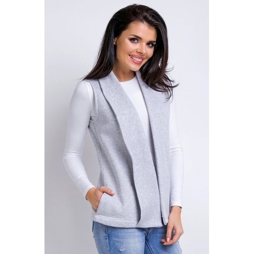 Awama A155 kamizelka szara ze sklepu intimiti.pl w kategorii Marynarki damskie - zdjęcie 187899050