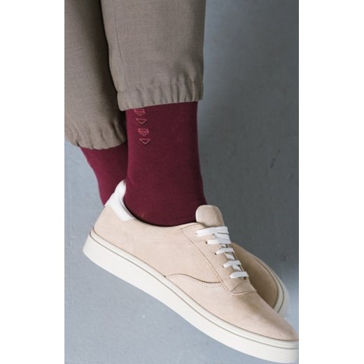 Steven 056-135 bordowe skarpety męskie ze sklepu intimiti.pl w kategorii Skarpetki męskie - zdjęcie 187899104