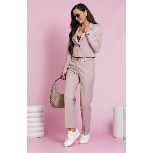 Elizabeth Olivia spodnie cygaretki damskie jasny róż ze sklepu intimiti.pl w kategorii Spodnie damskie - zdjęcie 187899553