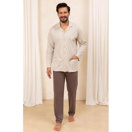 Regina 486 MAXI piżama męska rozpinana ze sklepu intimiti.pl w kategorii Piżamy męskie - zdjęcie 187899620