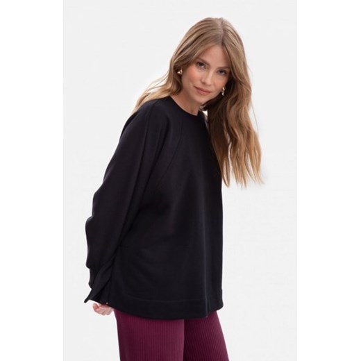 Bewear B306 bluza oversize z rozcięciami czarna ze sklepu intimiti.pl w kategorii Bluzy damskie - zdjęcie 187899812