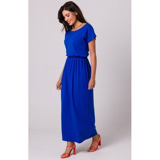 Bewear B264 maxi sukienka bawełniana chabrowa ze sklepu intimiti.pl w kategorii Sukienki - zdjęcie 187899860