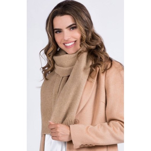 Kamea wełniany karmelowy szalik 02 ze sklepu intimiti.pl w kategorii Szaliki i chusty damskie - zdjęcie 187900374