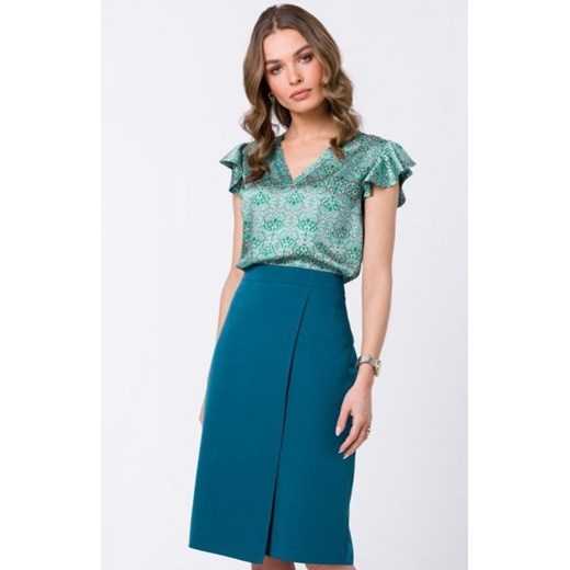 Stylove S343 morska spódnica z wysokim stanem ze sklepu intimiti.pl w kategorii Spódnice - zdjęcie 187901104