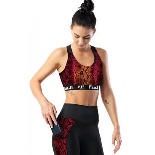 FeelJ biustonosz sportowy python red ze sklepu intimiti.pl w kategorii Biustonosze - zdjęcie 187901352