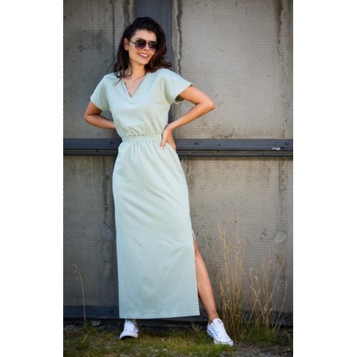 Infinite sportowa sukienka maxi miętowa M290 ze sklepu intimiti.pl w kategorii Sukienki - zdjęcie 187901404