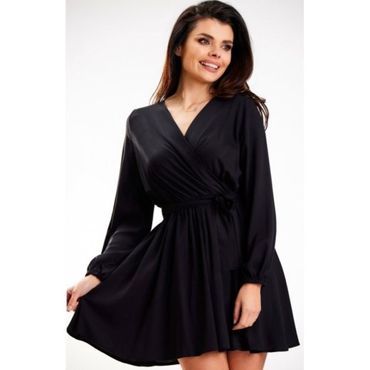 Awama A577 oversizowa mini sukienka czarna ze sklepu intimiti.pl w kategorii Sukienki - zdjęcie 187901943