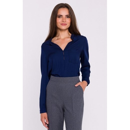 Stylove S375 bluzka z długimi rękawami granatowa ze sklepu intimiti.pl w kategorii Bluzki damskie - zdjęcie 187902253