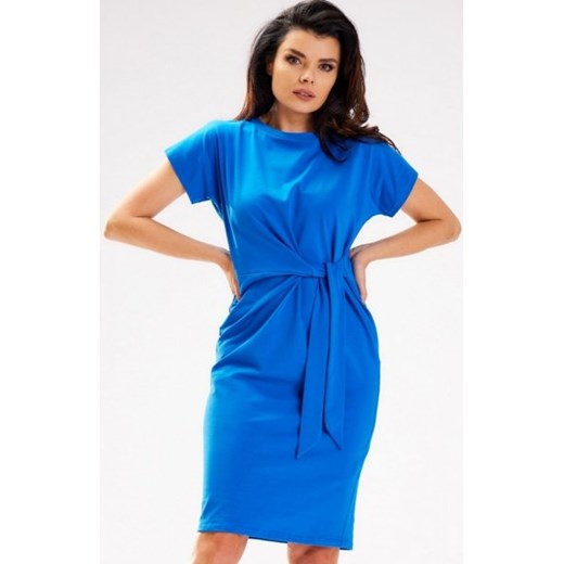 Infinite M302 sukienka midi niebieska ze sklepu intimiti.pl w kategorii Sukienki - zdjęcie 187902330