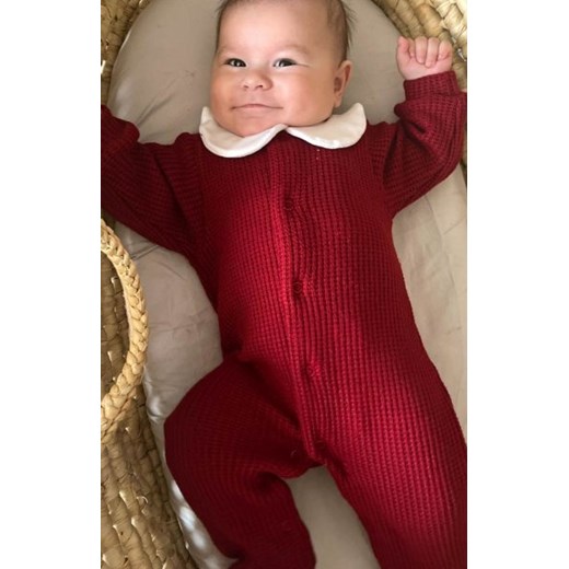 Sweterkowy pajacyk z kołnierzykiem ze sklepu intimiti.pl w kategorii Pajacyki - zdjęcie 187902610