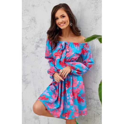 Kwiatowa sukienka hiszpanka 0360/F44 ze sklepu intimiti.pl w kategorii Sukienki - zdjęcie 187902880