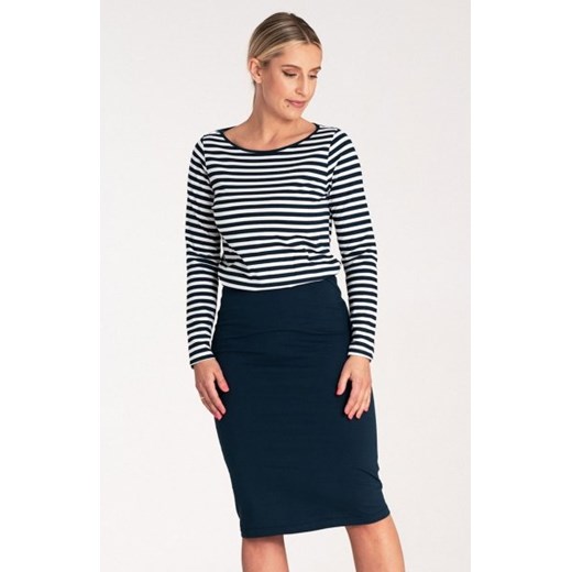Figl M1057 granatowa sukienka damska ze sklepu intimiti.pl w kategorii Sukienki - zdjęcie 187903291