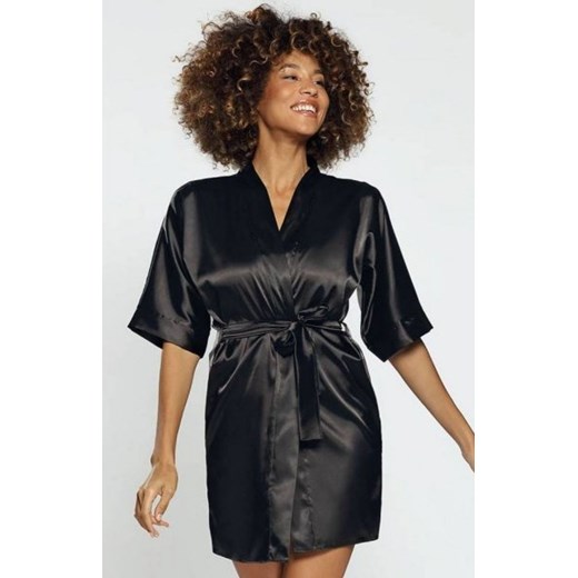 Dkaren 90 satynowy szlafrok damski ze sklepu intimiti.pl w kategorii Szlafroki damskie - zdjęcie 187903352