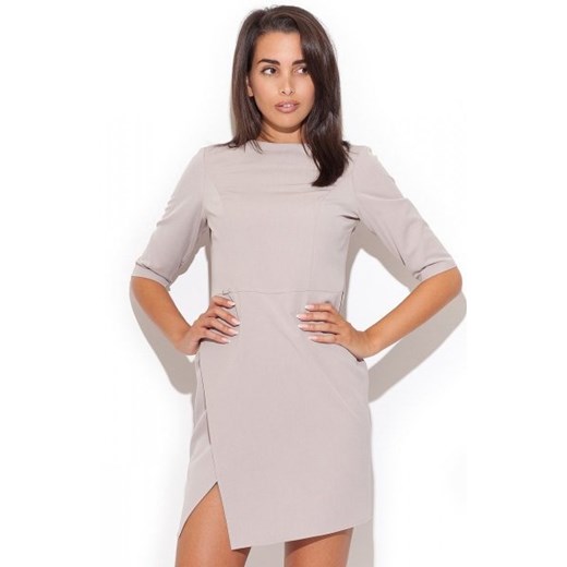 Katrus K200 sukienka beżowa ze sklepu intimiti.pl w kategorii Sukienki - zdjęcie 187903434
