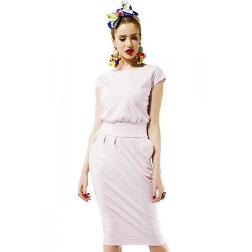 Kasia Miciak design mono sukienka pudrowa ze sklepu intimiti.pl w kategorii Sukienki - zdjęcie 187903454